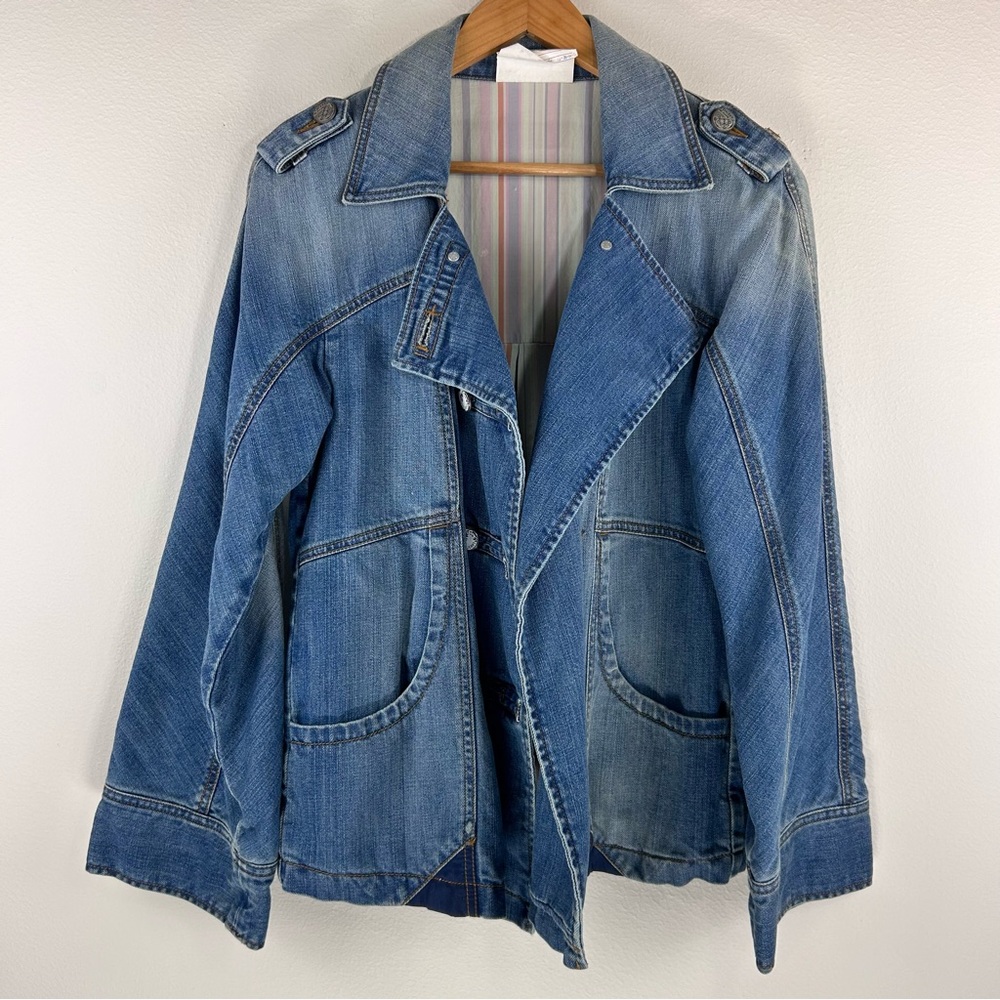 DKNY Women’s Denim Sample Peacoat.